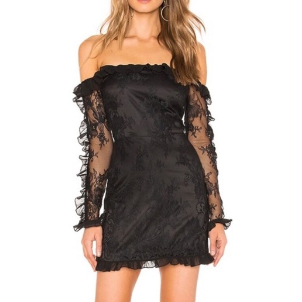 NWT Lovers + Friends black ‘Leo’ dress Small